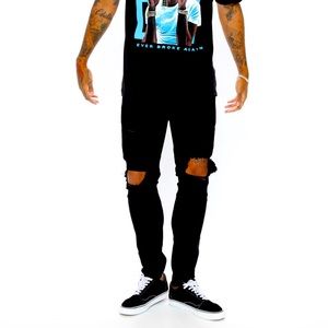 Black Ripped Skinny Jeans